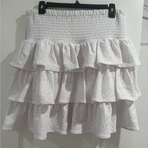 Michael Kors White Bubble Mini Skirt Resort Wear